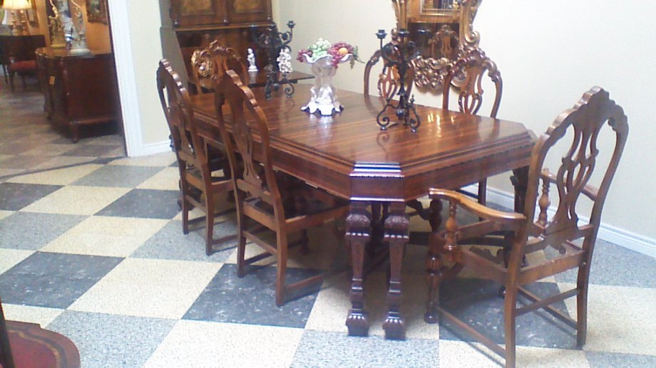 Walnut with rosewood Dining table